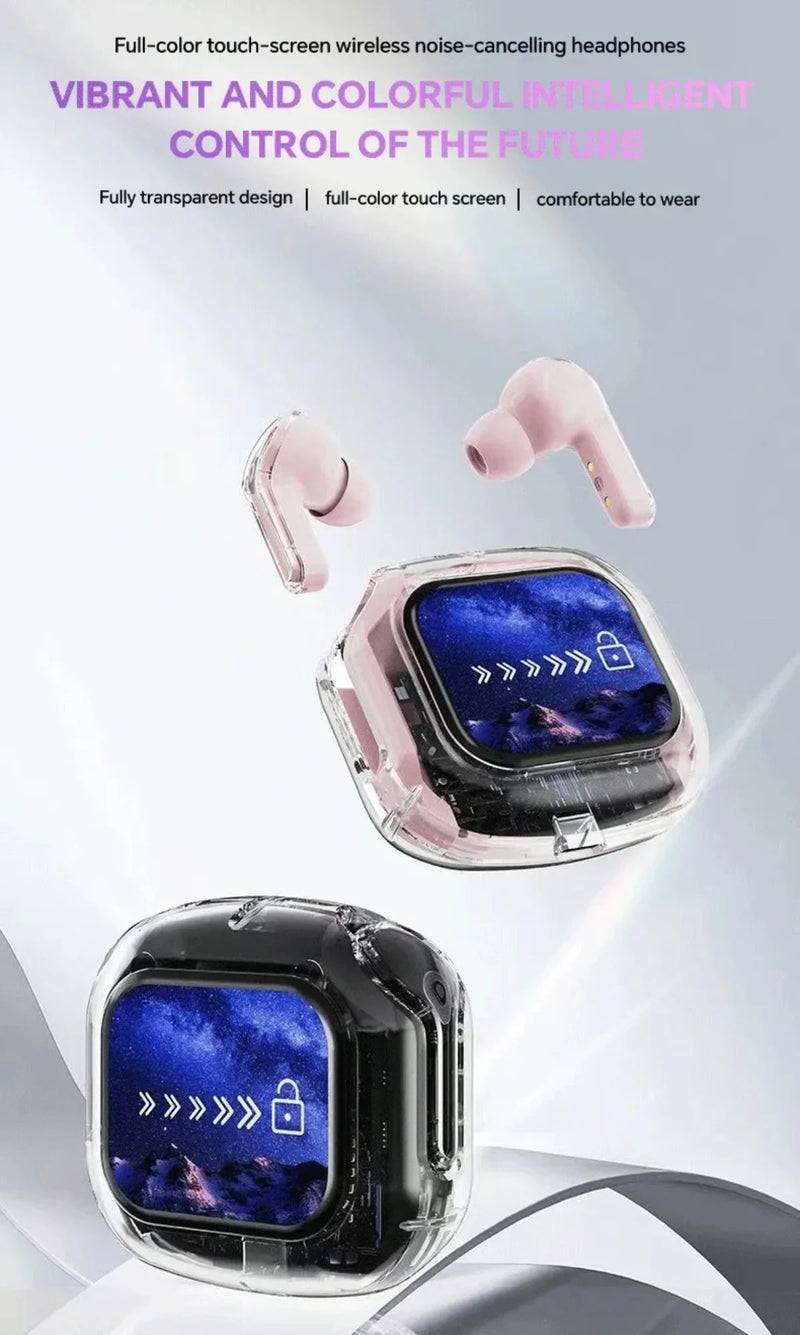 Translation Headphones with Multifunction Touch Screen Smart Wireless Bluetooth Earphone HiFi Audio Quality Business Earbud